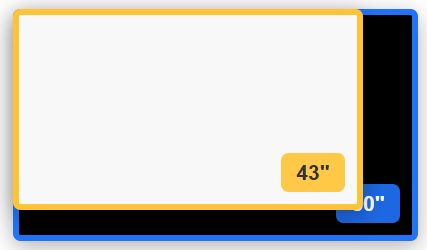 43 inch vs 55 inch TV size comparison